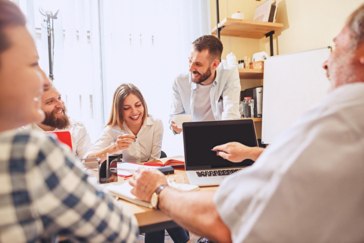 Professional email marketing consultation workspace